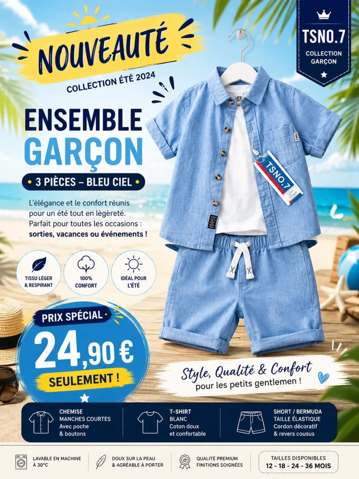 Photo de l'annonce : Ensemble garçon — Koungou · Majicavo-Koropa (Mode)