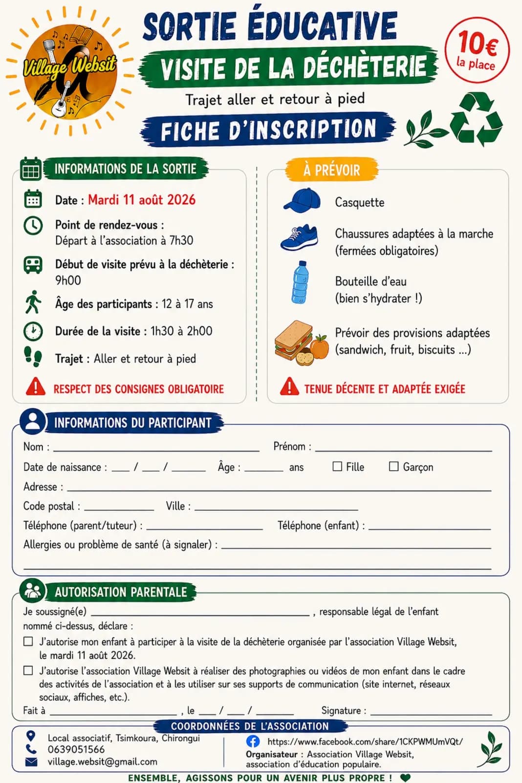 Photo de l'annonce : Visite à la décheterie de Malamani — Chirongui (Emploi & services)
