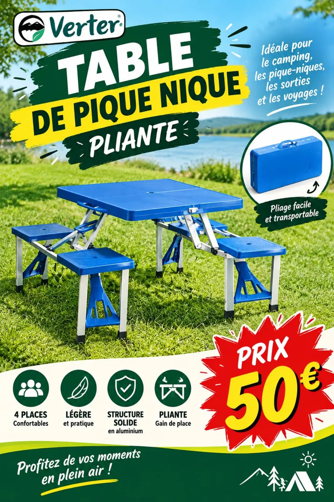 Photo de l'annonce : Table pique-nique/camping — Dembeni (Autres)