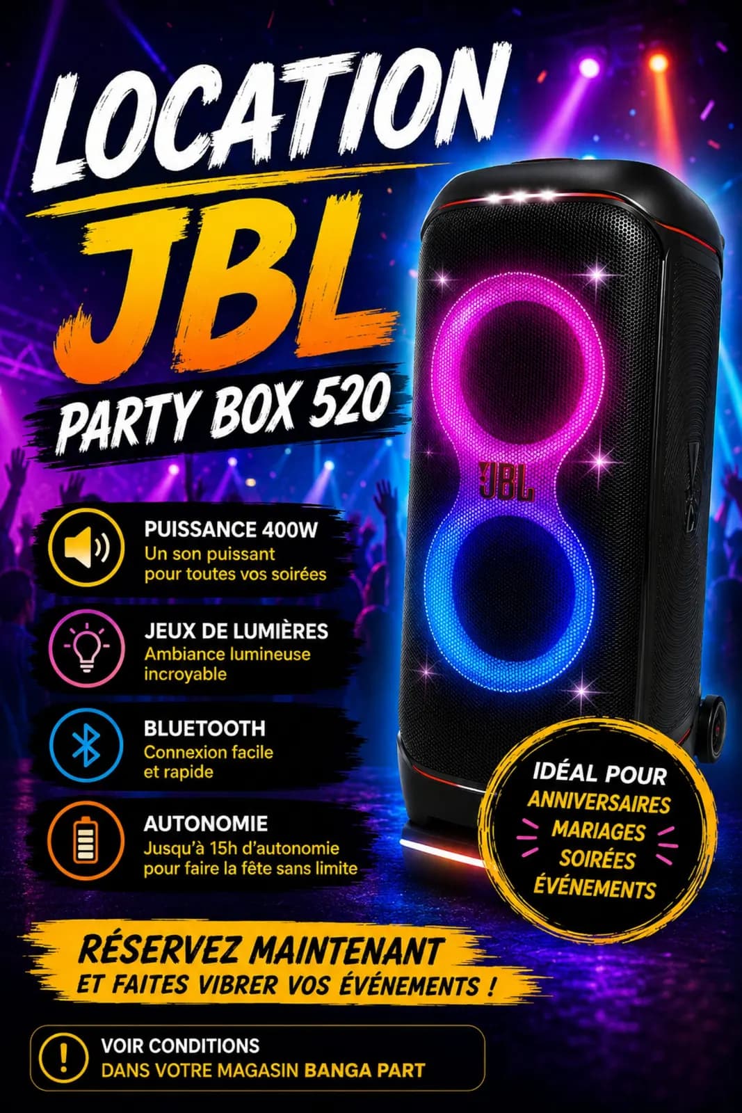 Photo de l'annonce : Location JBL — Mamoudzou (Multimédia)