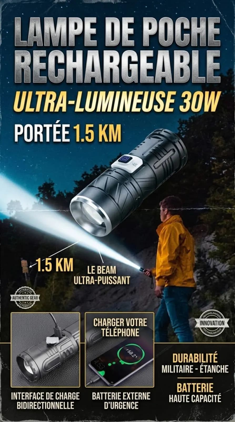 Photo de l'annonce : Lampe de poche — Mamoudzou (Autres)